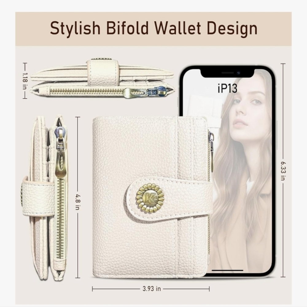 White RFID-Blocking Wallet - Picture 5 of 6